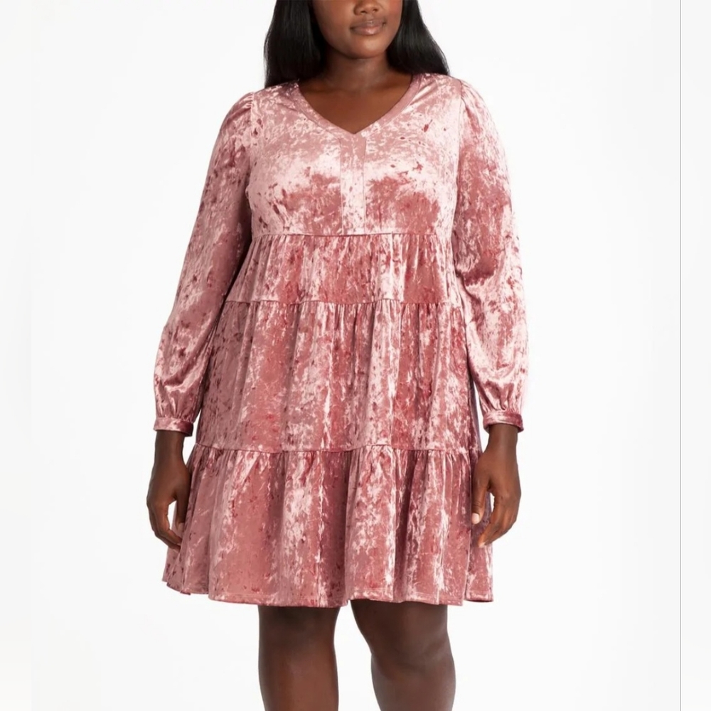 ❤️❤️ Addison Parker Blush Velvet Dress-Nordstrom